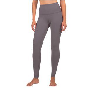 Yoga Leggings, High Waist, Full Length, Grey Mauve